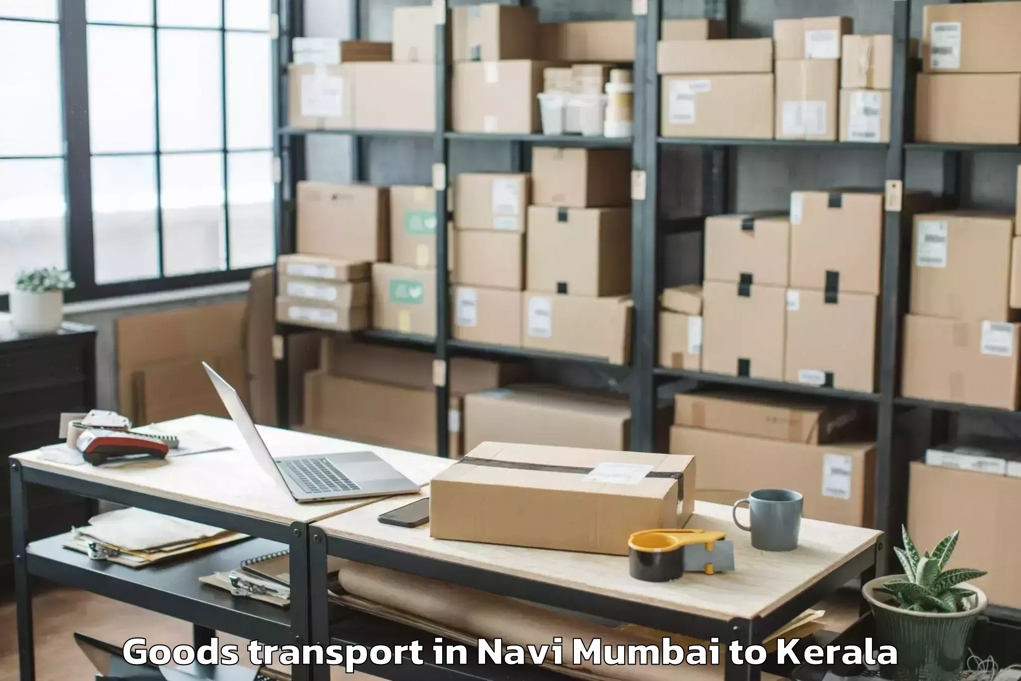 Reliable Navi Mumbai to Tirurangadi Goods Transport